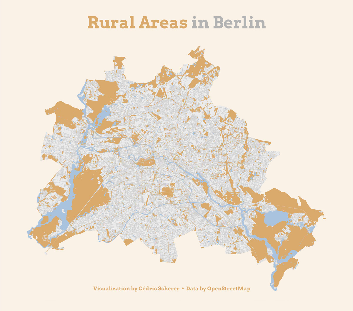 MapChallenge 2019 Day 20 Rural Berlin Rural Areas