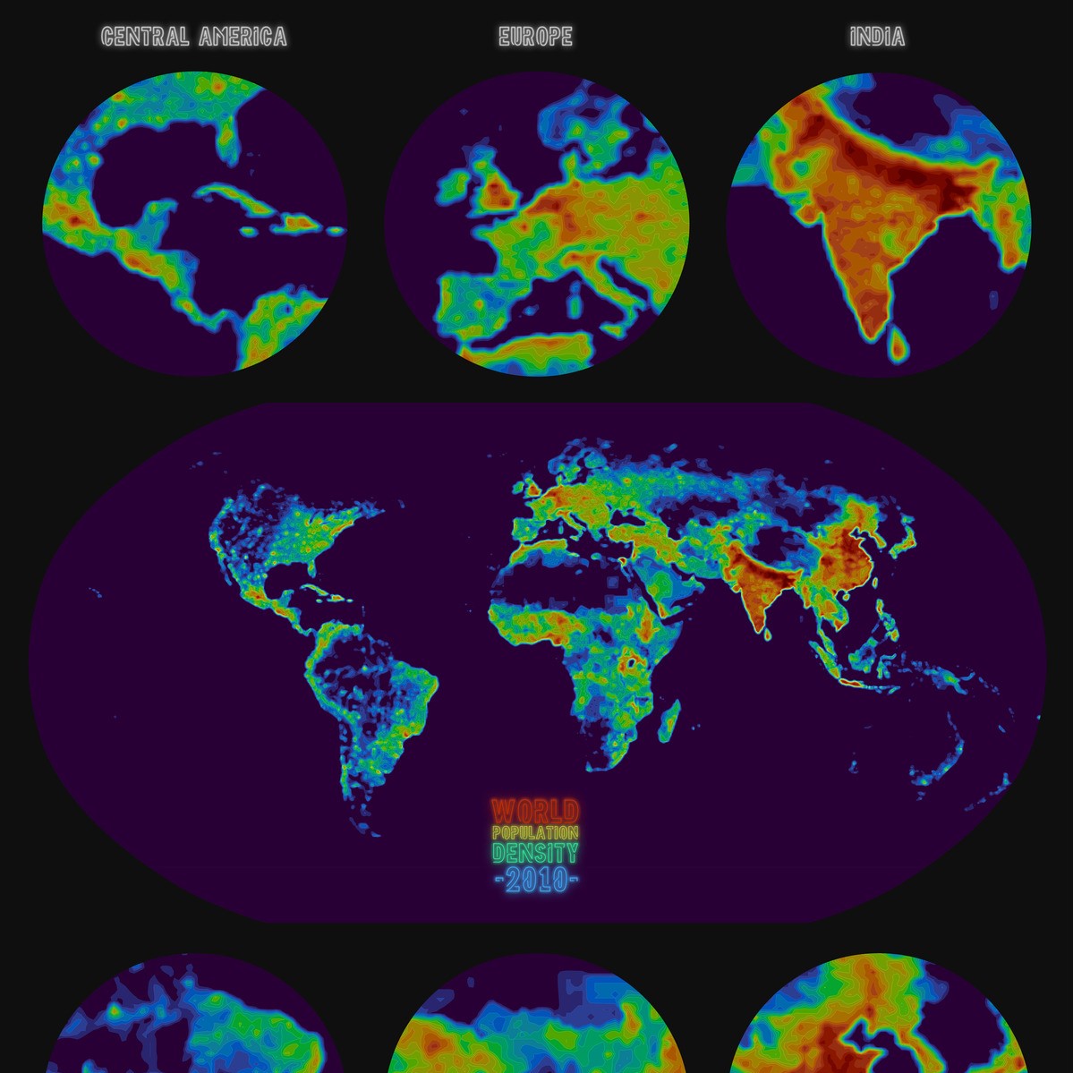 MapChallenge 2021 Day 12 Population World Contours